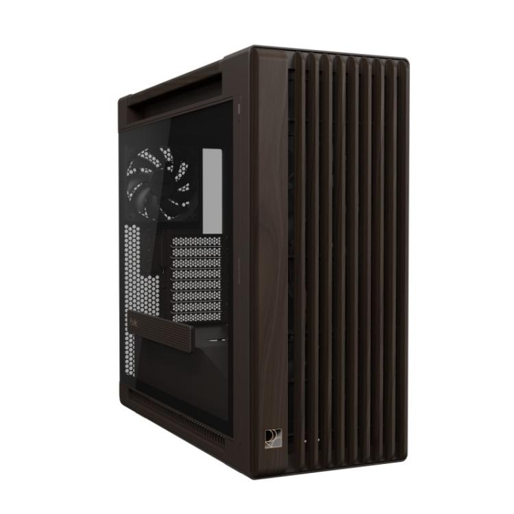 ASUS - ProArt PA602 Wood Edition Retro Brown - Tempered Glass Panel Midi Tower Marrón