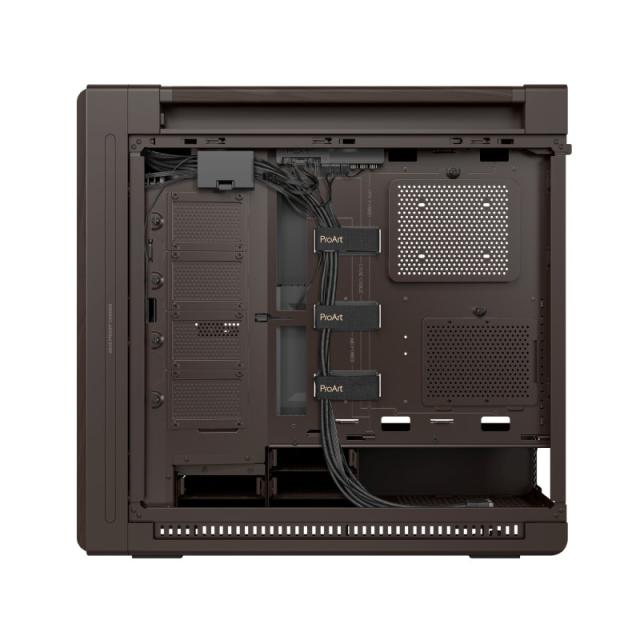 ASUS - ProArt PA602 Wood Edition Retro Brown - Tempered Glass Panel Midi Tower Marrón