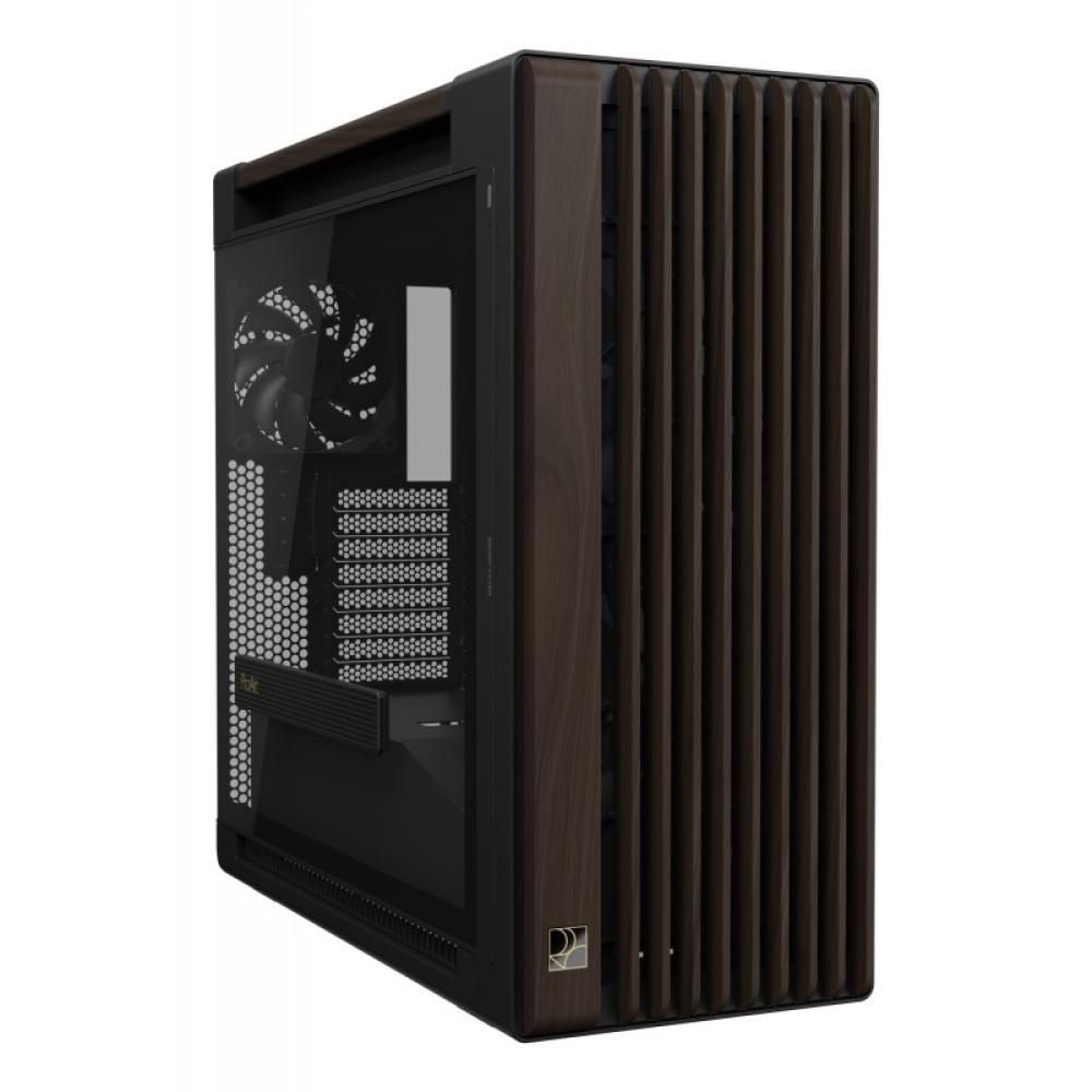 ASUS - ProArt PA602 Wood Edition Modern Black - Tempered Glass Panel Midi Tower Negro, Madera