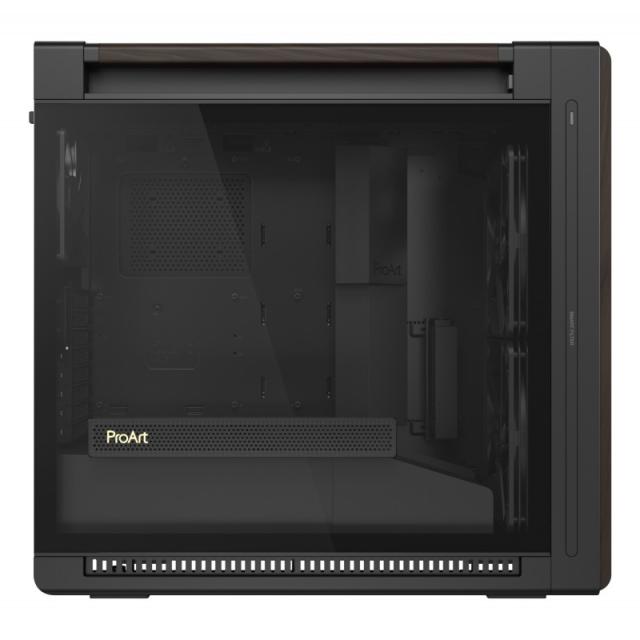 ASUS - ProArt PA602 Wood Edition Modern Black - Tempered Glass Panel Midi Tower Negro, Madera