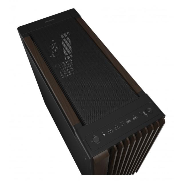 ASUS - ProArt PA602 Wood Edition Modern Black - Metal Panel Midi Tower Negro, Madera