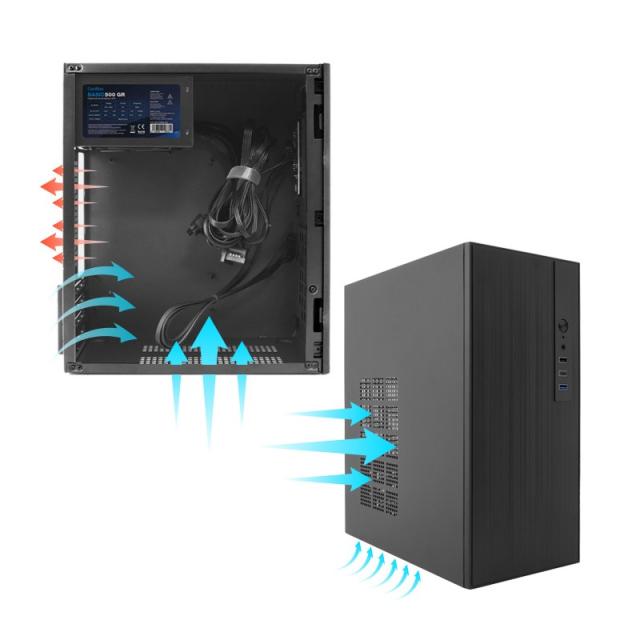 CoolBox - CAJA MATX M460 USB-C 3.2 GEN1 SGCC 0.8MM SIN FTE