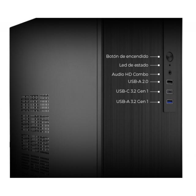 CoolBox - CAJA MATX M460 USB-C 3.2 GEN1 SGCC 0.8MM BASIC500GR 500W