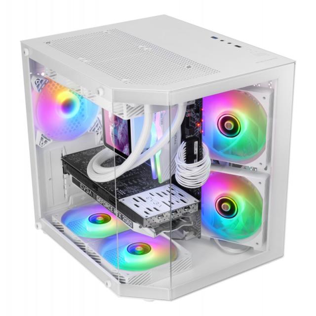 Mars Gaming - MC-3TLITEW Mini Tower Blanco