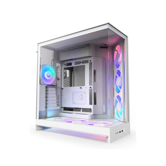 NZXT - H9 Flow RGB+ Midi Tower Blanco