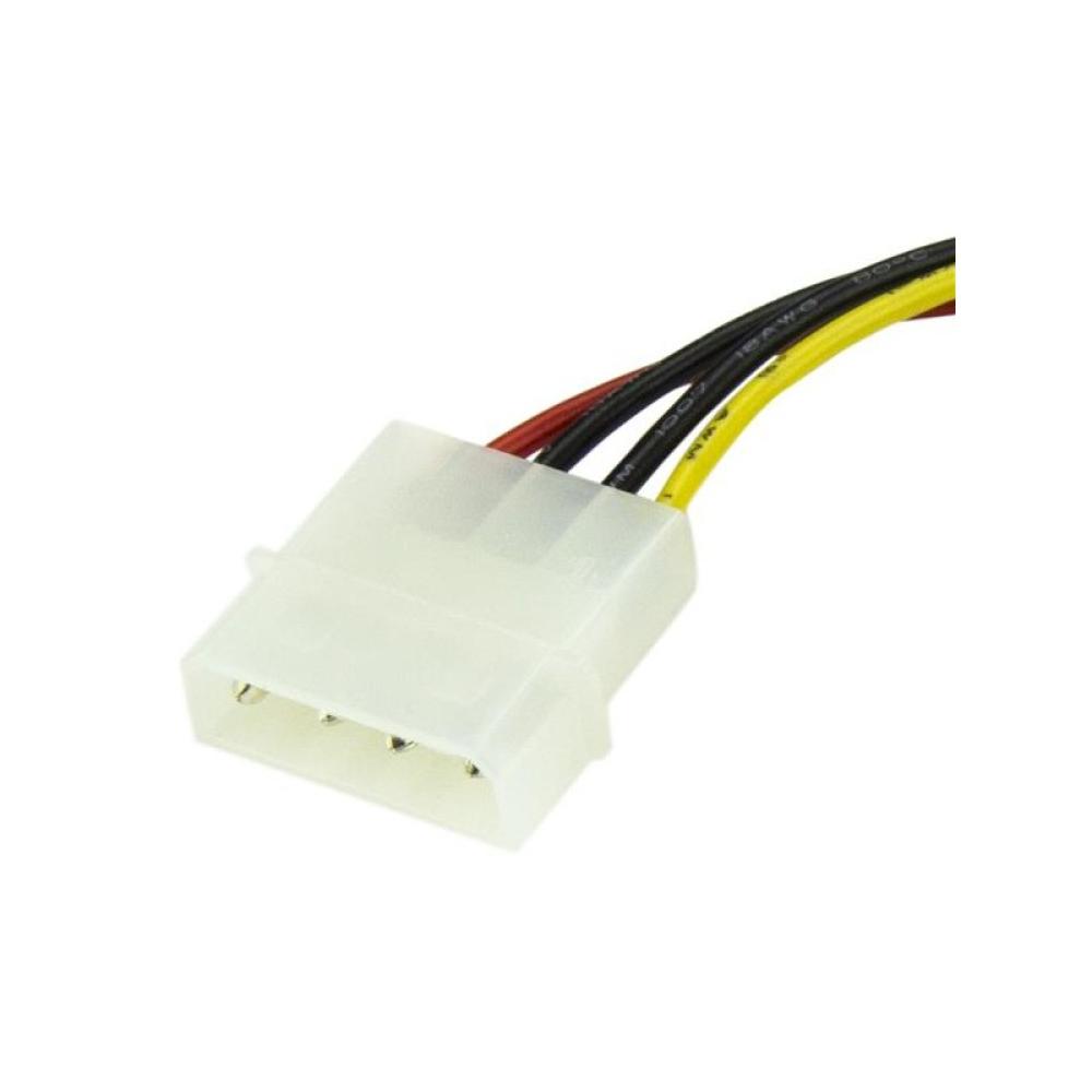 StarTech.com - Cable Adaptador de 15cm de Alimentación MOLEX LP4 4 Pines a SATA 15 Pines