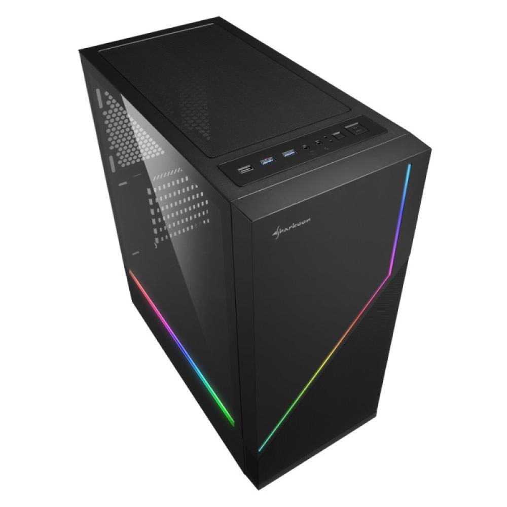 Sharkoon - RGB FLOW Midi Tower Negro