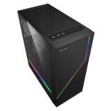 Sharkoon - RGB FLOW Midi Tower Negro