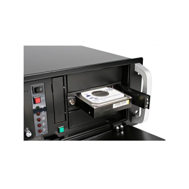 StarTech.com - Rack Móvil Aluminio para Disco Duro HDD SATA de 3,5" Pulgadas sin Bandeja Bahía de 5,25"