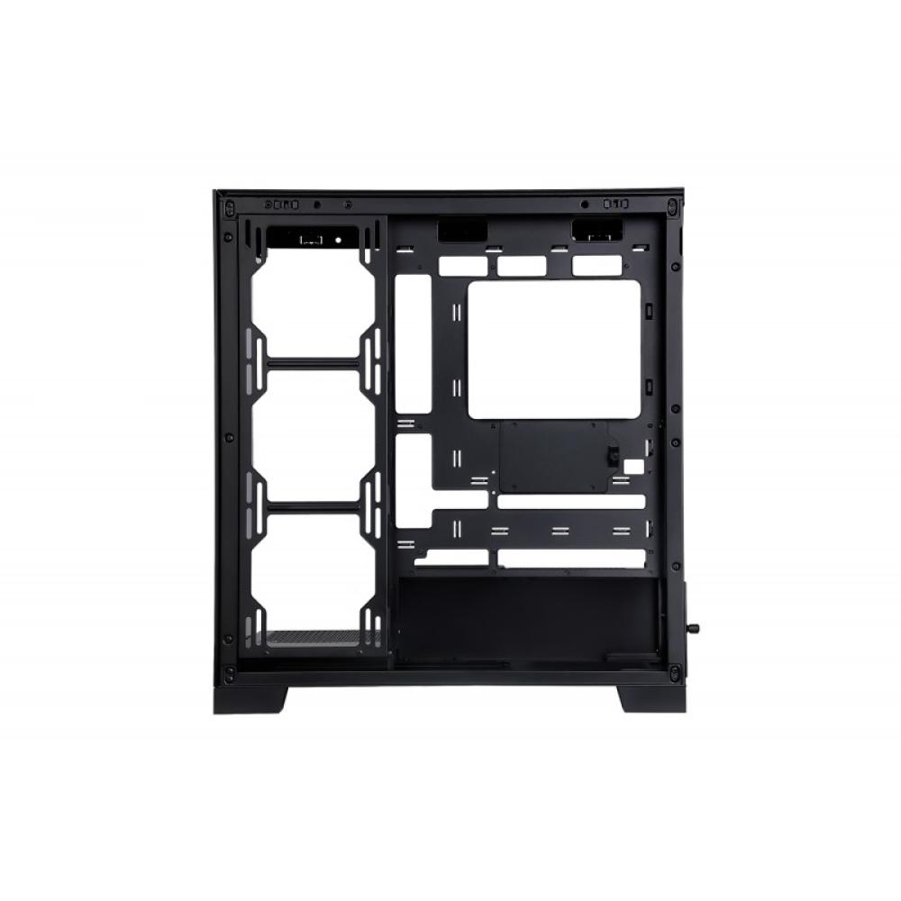 ABYSM - Danube Sava H500 Black Escritorio Negro, Transparente