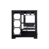 ABYSM - Danube Sava H500 Black Escritorio Negro, Transparente