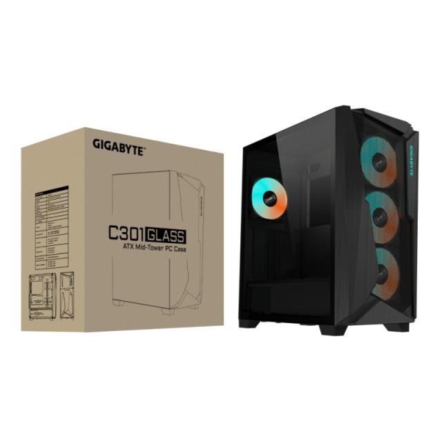 GIGABYTE - C301 GLASS Midi Tower Negro