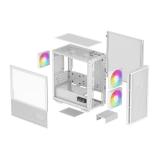 DeepCool - R-CH360-WHAPE3D-G-1 carcasa de ordenador Micro Torre Blanco