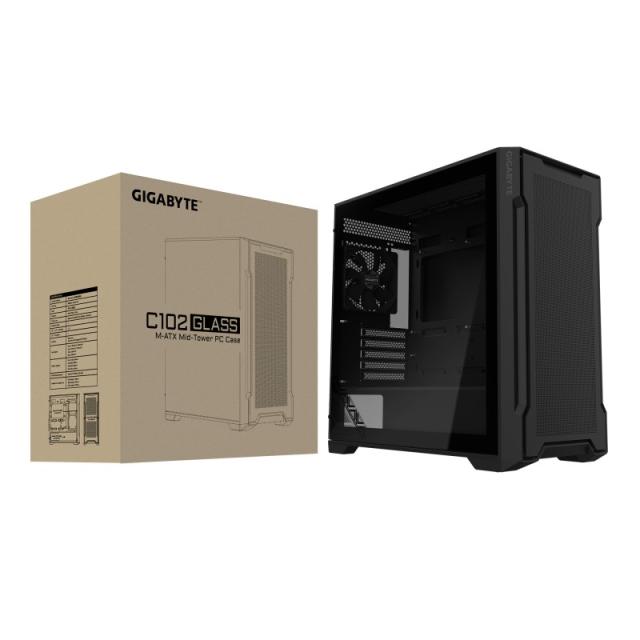 GIGABYTE - C102 GLASS Midi Tower Negro