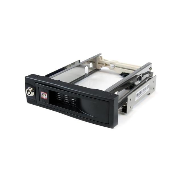 StarTech.com - Rack Móvil Aluminio para Disco Duro HDD SATA de 3,5" Pulgadas sin Bandeja Bahía de 5,25"