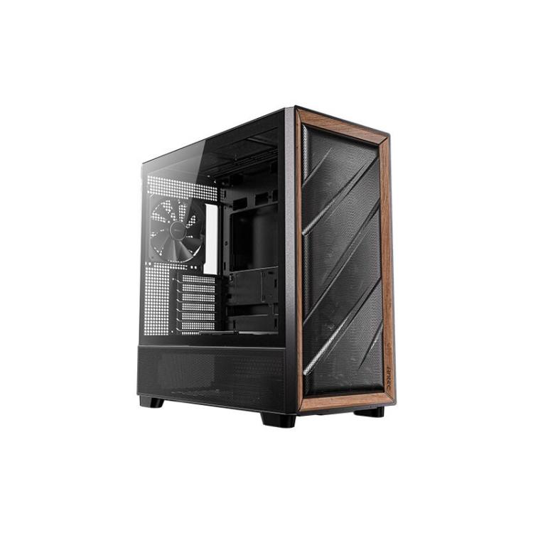 Antec - 0-761345-10133-2 carcasa de ordenador Midi Tower Negro, Madera