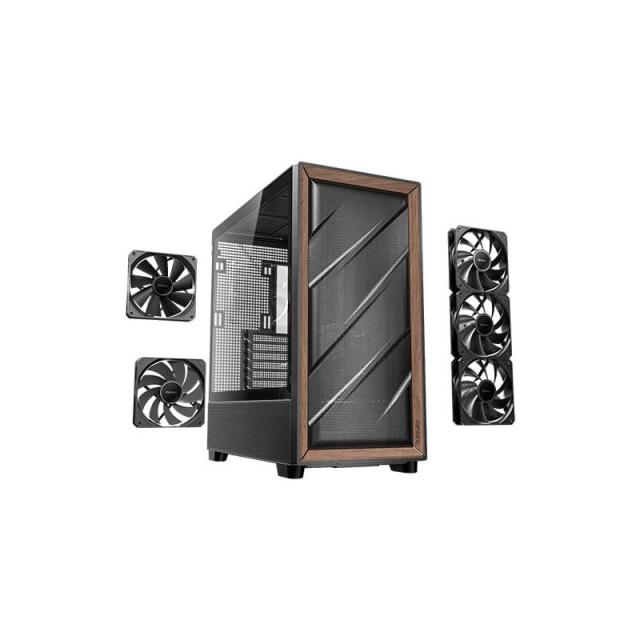 Antec - 0-761345-10133-2 carcasa de ordenador Midi Tower Negro, Madera