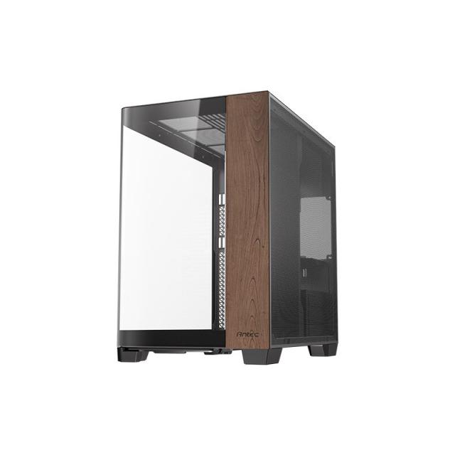 Antec - C8 Curve Wood Full Tower Negro, Transparente, Madera
