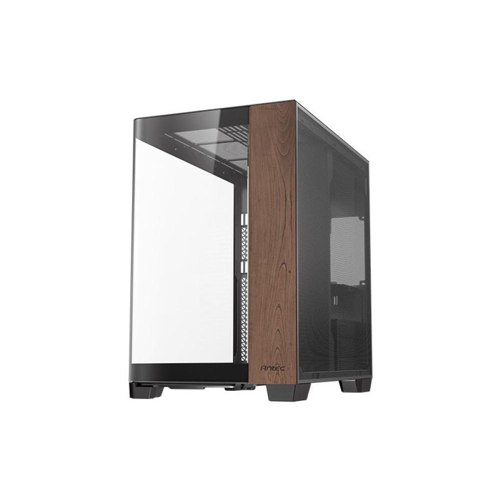 Antec - C8 Curve Wood Full Tower Negro, Transparente, Madera