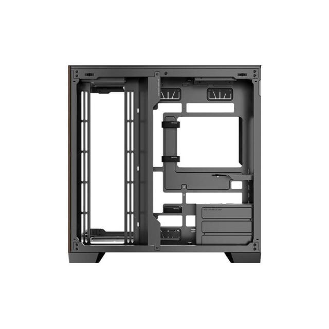 Antec - C8 Curve Wood Full Tower Negro, Transparente, Madera