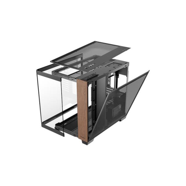 Antec - C8 Curve Wood Full Tower Negro, Transparente, Madera