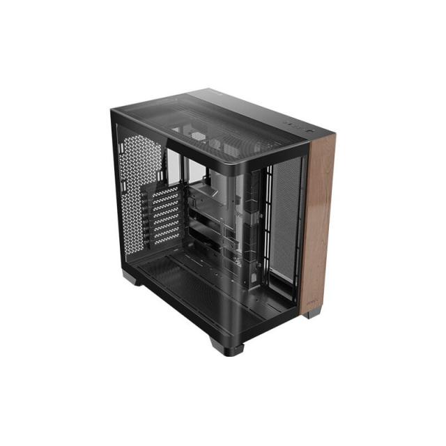 Antec - C8 Curve Wood Full Tower Negro, Transparente, Madera