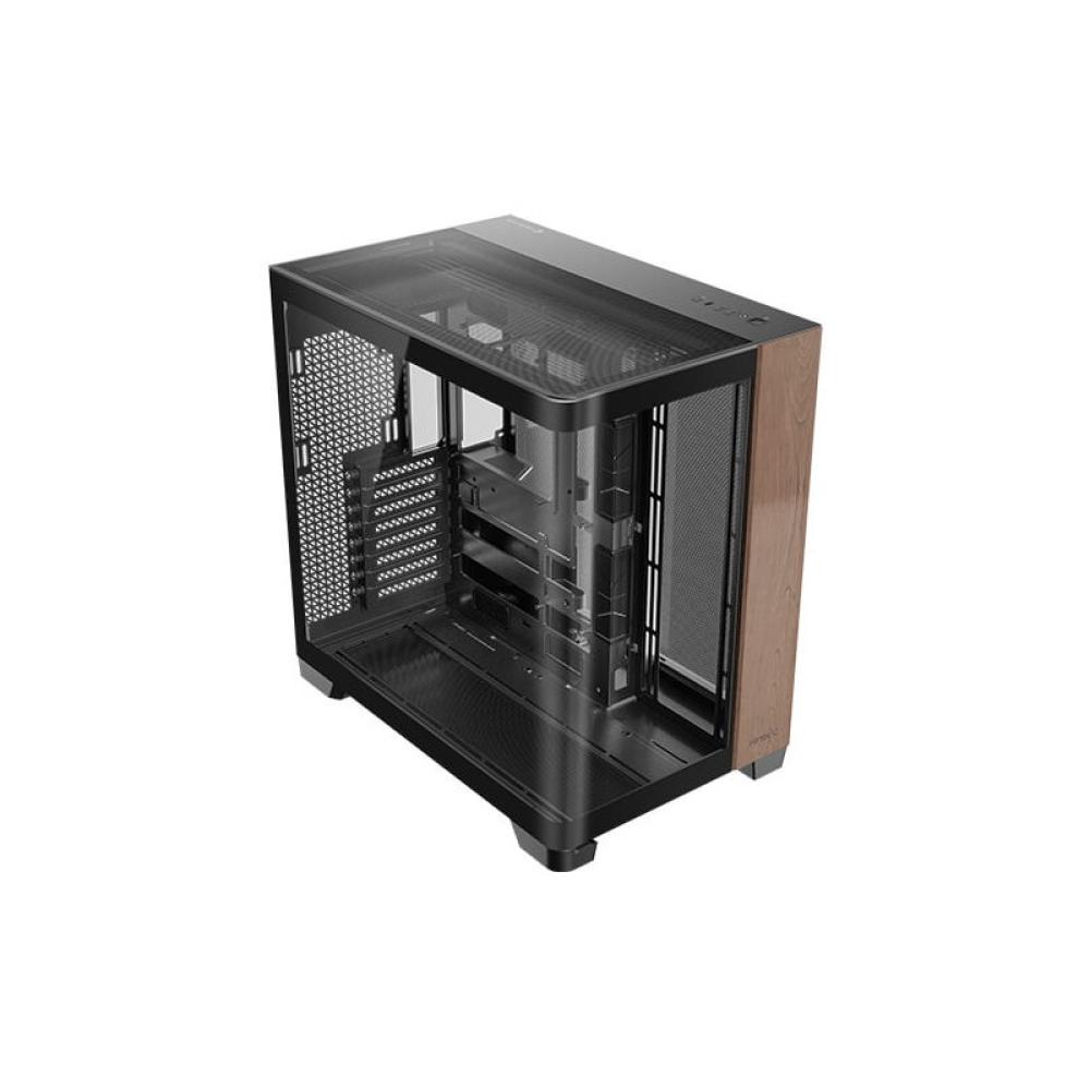 Antec - C8 Curve Wood Full Tower Negro, Transparente, Madera
