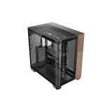 Antec - C8 Curve Wood Full Tower Negro, Transparente, Madera