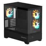 GIGABYTE - C201 PANORAMIC Caja de PC – Torre Media, m-ATX, soporte para radiador de 360 mm, 3 ventiladores preinstalados, USB 3.