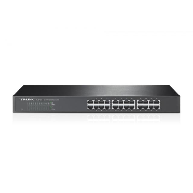 TP-Link - TL-SF1024 No administrado Fast Ethernet (10/100) 1U Gris