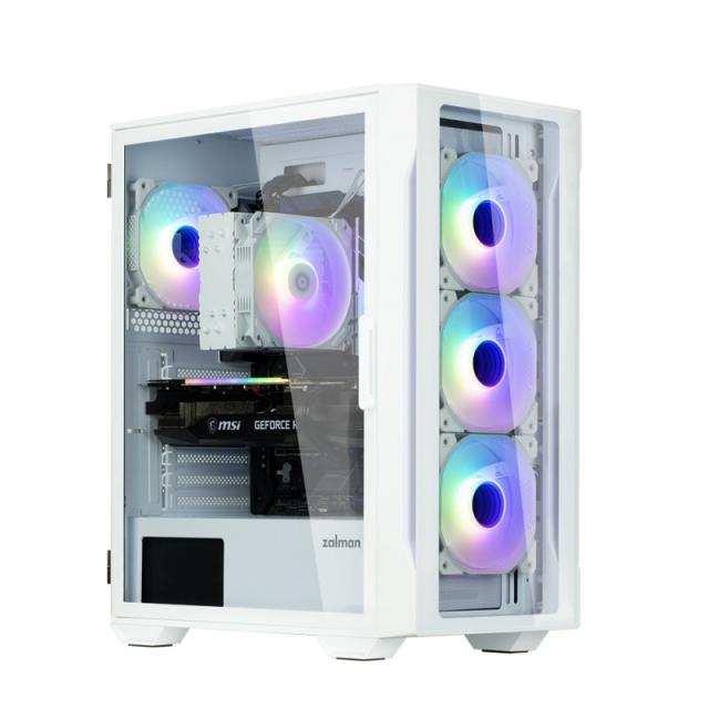 Zalman - I3 NEO TG WHITE carcasa de ordenador Midi Tower Blanco