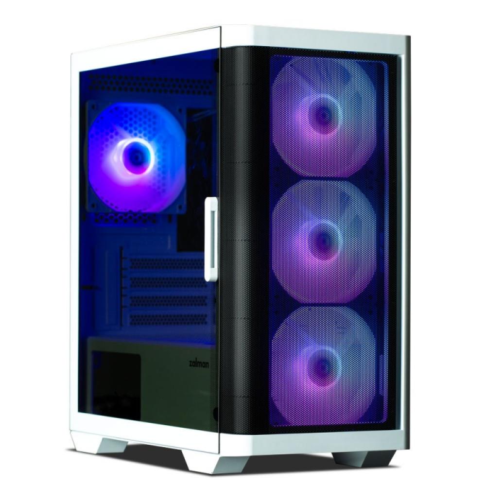 Zalman - M4 WHITE carcasa de ordenador Mini Tower Negro, Blanco