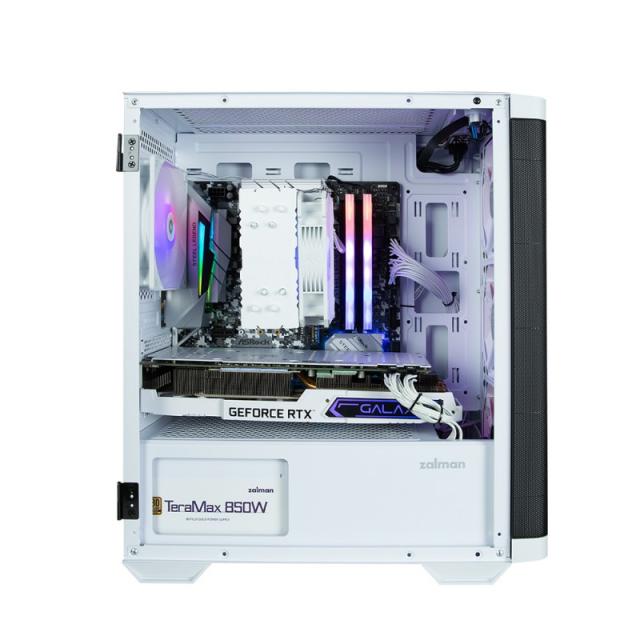 Zalman - M4 WHITE carcasa de ordenador Mini Tower Negro, Blanco