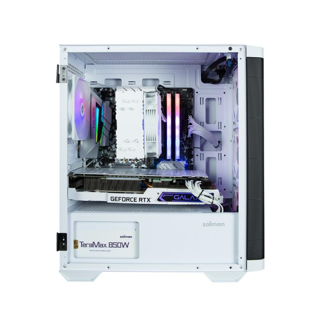 Zalman - M4 WHITE carcasa de ordenador Mini Tower Negro, Blanco