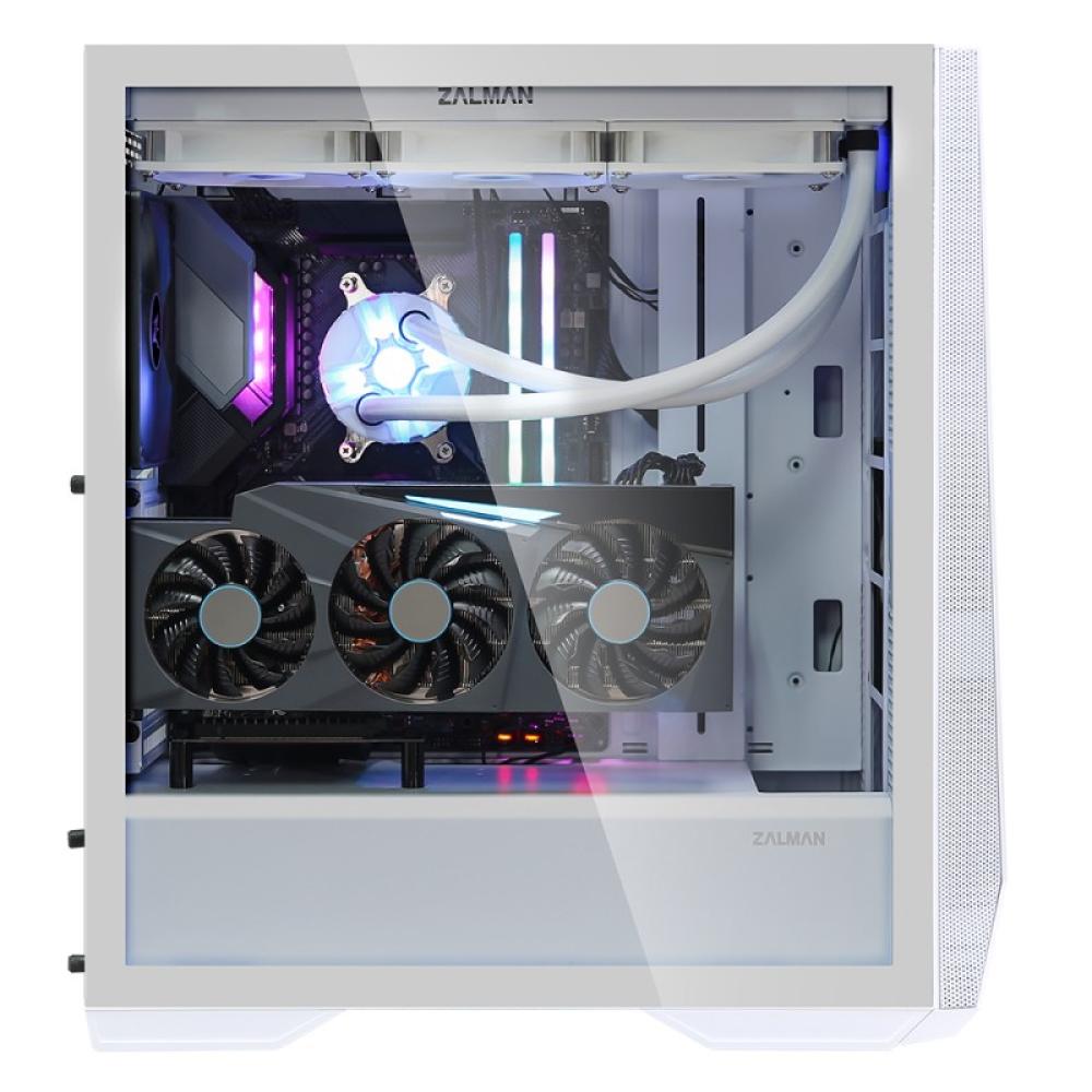 Zalman - Z9 Iceberg ATX Mid Tower PC Case, White fan Midi Tower Blanco