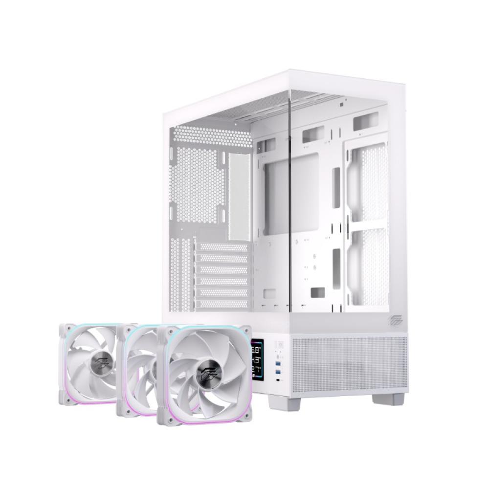 Einarex - EXCS-PR-51DR-W carcasa de ordenador Midi Tower Blanco