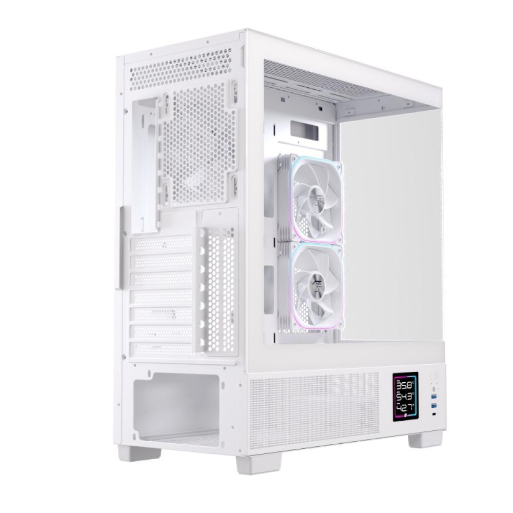 Einarex - EXCS-PR-51DR-W carcasa de ordenador Midi Tower Blanco