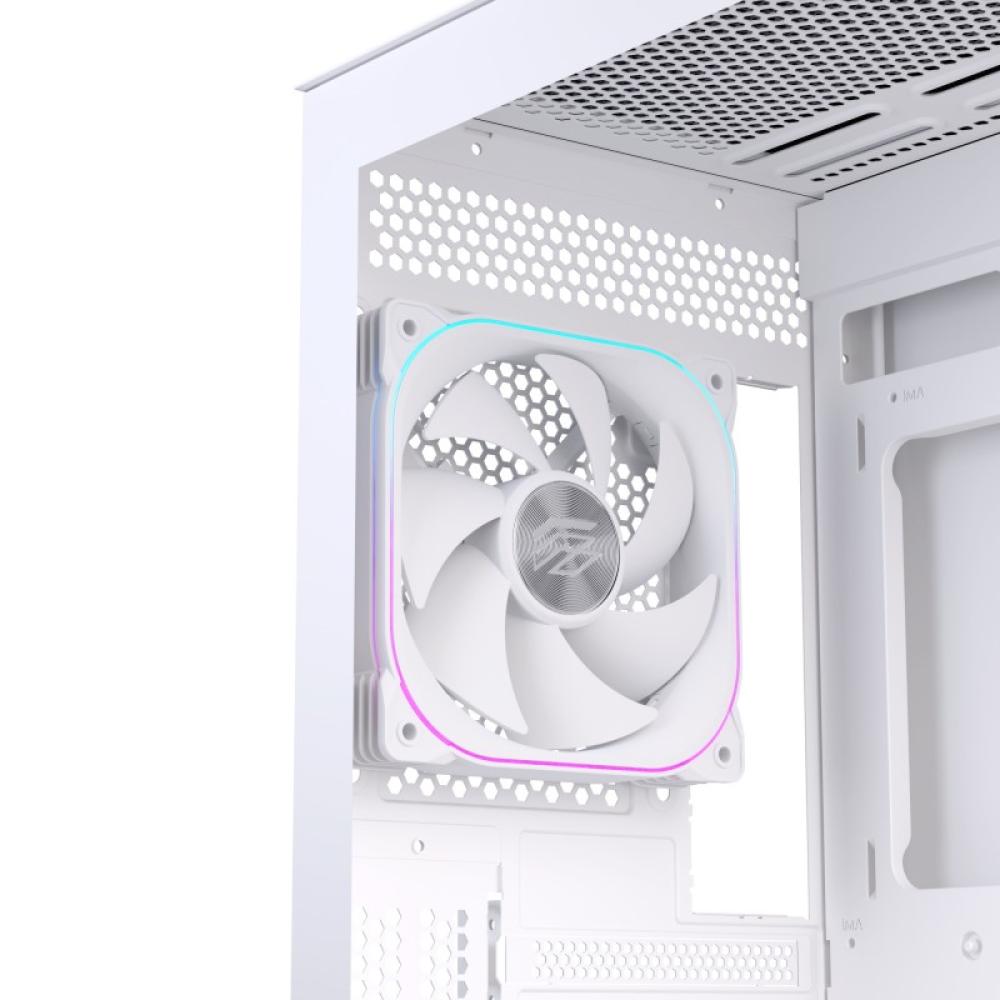 Einarex - EXCS-PR-51DR-W carcasa de ordenador Midi Tower Blanco
