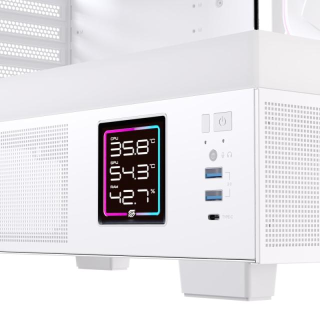 Einarex - EXCS-PR-51DR-W carcasa de ordenador Midi Tower Blanco