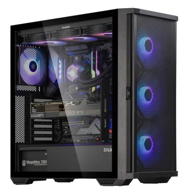 Zalman - Z10 PLUS carcasa de ordenador Midi Tower Negro