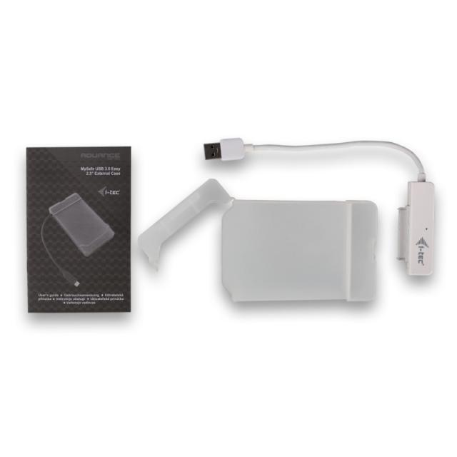 i-tec - MySafe USB 3.0 Easy 2.5" External Case – White