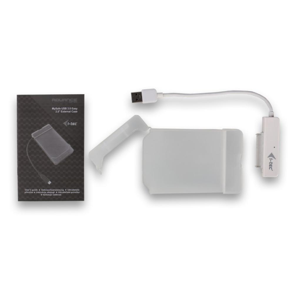 i-tec - MySafe USB 3.0 Easy 2.5" External Case – White