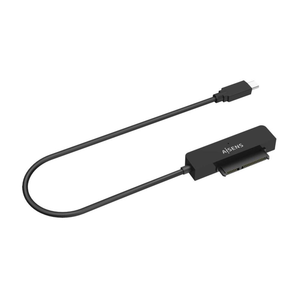 AISENS - Adaptador SATA a USB-C USB3.0/USB3.1 Gen1 para Discos Duros 2.5?, Negro