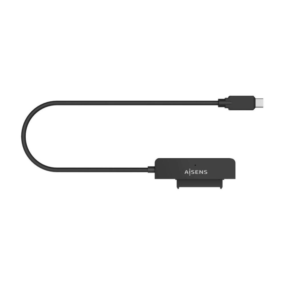 AISENS - Adaptador SATA a USB-C USB3.0/USB3.1 Gen1 para Discos Duros 2.5?, Negro