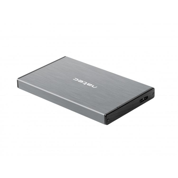 NATEC - Rhino GO Carcasa de disco duro/SSD Gris 2.5"