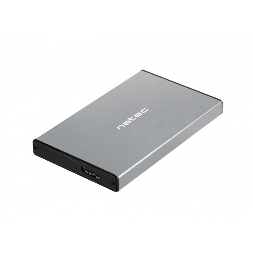 NATEC - Rhino GO Carcasa de disco duro/SSD Gris 2.5"