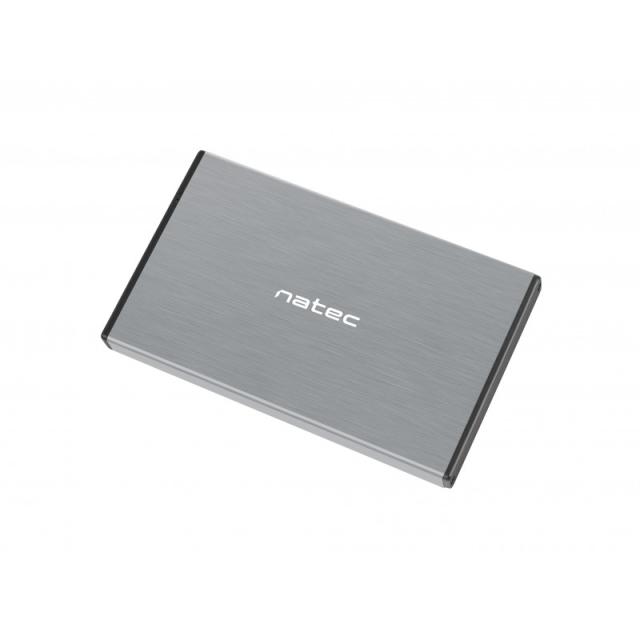 NATEC - Rhino GO Carcasa de disco duro/SSD Gris 2.5"