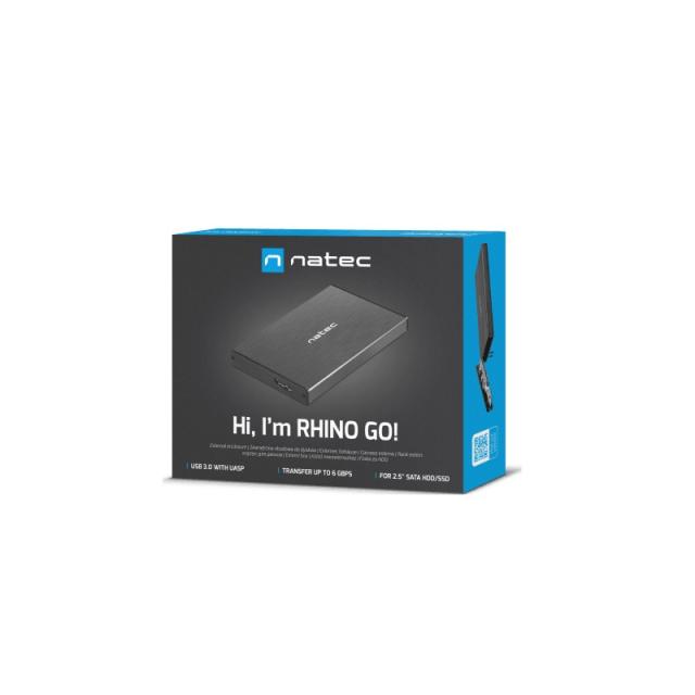 NATEC - NKZ-0941 caja para disco duro externo Carcasa de disco duro/SSD Negro 2.5"