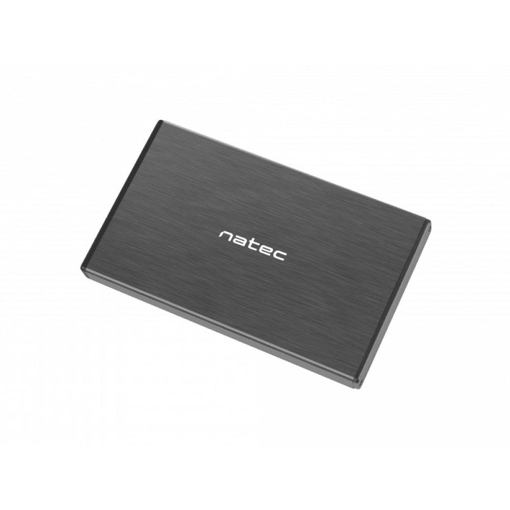 NATEC - NKZ-0941 caja para disco duro externo Carcasa de disco duro/SSD Negro 2.5"