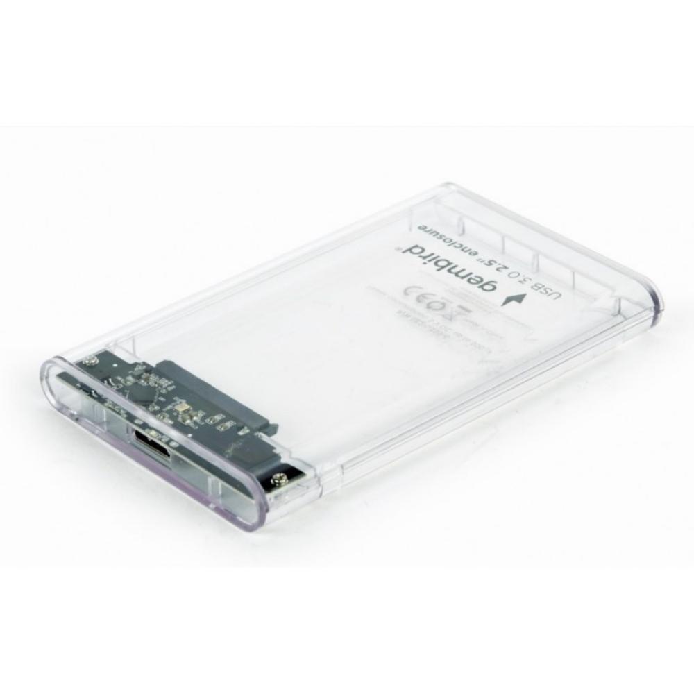 Gembird - EE2-U3S9-6 caja para disco duro externo Caja de disco duro (HDD) Transparente 2.5"